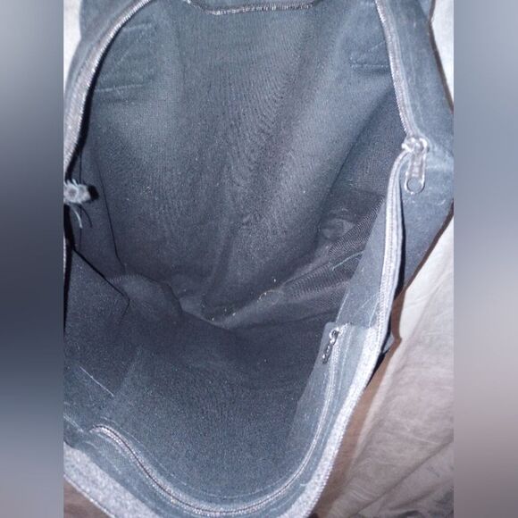 Shania Twain "Shania Now Tour" VIP Black Canvas Tote Bag Leather Handles EUC - Picture 6 of 11